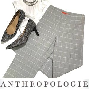 Anthropologie “Cartonnier” grey windowpane pant- 8